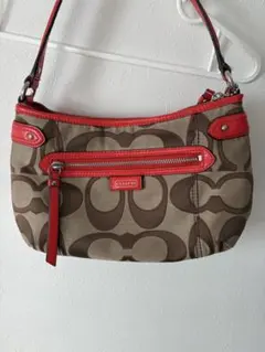 コーチ　COACH　2way　ワンショルダー赤　Y2K 平成レトロ F17439