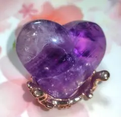 天然石❤高品質✨アメジスト✨ハート キラキラ♡
