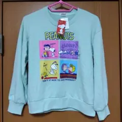 ミント色　SNOOPYトレーナー