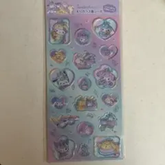 サンリオ公式　すりガラス風シール　ユニコーン