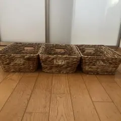 ニトリ　収納バスケット　ムスカ　3個セットのサムネイル