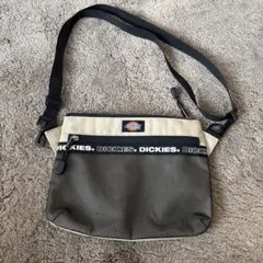 DICKIES ナイロンショルダーバッグ ベージュ/ブラック