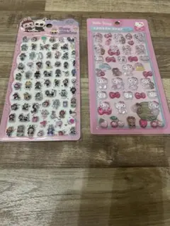 キティちゃんボンボンドロップシール LABUBUシール