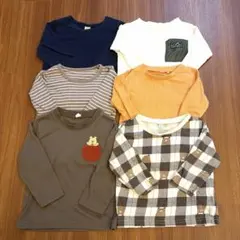 子ども服　ベビー服　長袖カットソー　Tシャツ　トップス　6点セット まとめ売り
