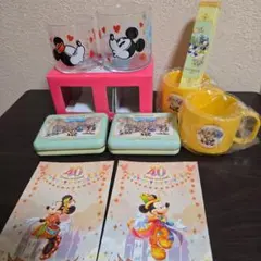 まとめ売り　ディズニーグッズ　ミッキー ミニー　グラス ディズニーランドホテル