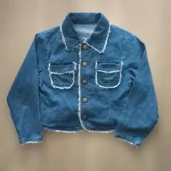 MOSCHINO モスキーノ　デニムジャケット　刺繍ロゴ　可愛い　レア　美品