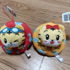 しまじろう はなちゃん うきわでぱちゃぱちゃマスコット 2点セットのサムネイル