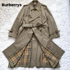 やすけ様バーバリー トレンチコート ロング カーキ ノバチェック コットン XL