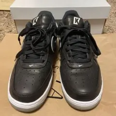 Nike AIR FORCE Kモデル ブラックレザー スニーカー