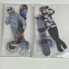 ブルーロック 凪誠士郎　御影玲王　アクスタ　まねきねこ　スノボ　スノーボード