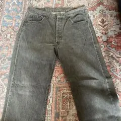 90'sビンテージ USA製 リーバイス 先染めブラックデニムパンツW33L30