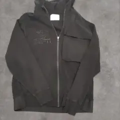 ZARA ブラック フルジップ パーカー 13-14cm