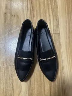 [美品]ローファー　ゴールド金具付き　22.5cm~23cm