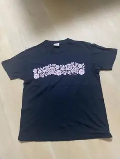 ハワイTシャツ　レディース　ブラック　フラワーのサムネイル