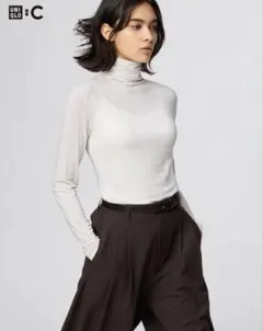 UNIQLO(ユニクロC)極暖ヒートテックカシミヤブレンドタートルネックT