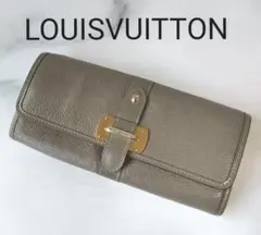 【美品】LOUIS VUITTON ルイヴィトン スハリ ベージュ 長財布 本革のサムネイル