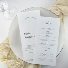 席札　メニュー表　ドリンクメニュー_24b　結婚式