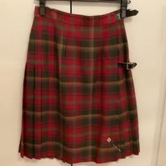 チェック柄プリーツスカート