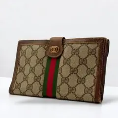希少✨OLD GUCCI オールドグッチ 長財布 シェリーライン GG柄