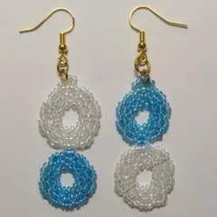 ビーズピアス(丸)⑥