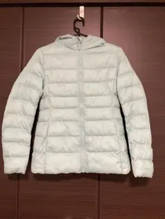 キッズ ダウンコート フード付き ミントグリーン150