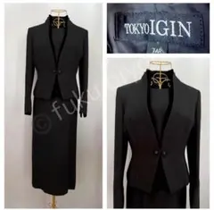 TOKYO IGIN ブラックフォーマル ワンピーススーツ サイズ7AR
