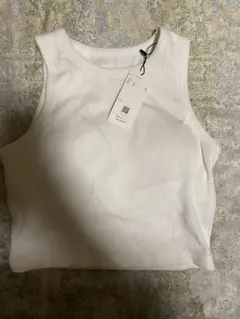 Re:EDIT カップ付きリブタンクトップ ホワイト Lサイズのサムネイル