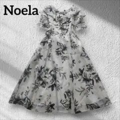 ノエラ フリルフラワーワンピース 花柄 水彩画 Aライン 24SS