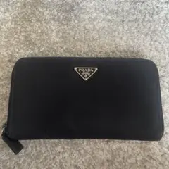 PRADA 黒 ナイロン 長財布 - メルカリ