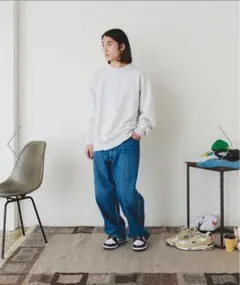 beamsTライトグレー クルーネック トレーナー Mサイズのサムネイル
