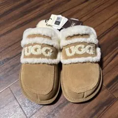 ま*う様 UGG ムートンスリッパ バイオレットシアリング 栗色 23.5
