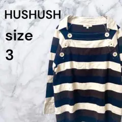 【ヴィンテージ】HUSHUSH ストライプ Tシャツ カジュアル 秋【3】