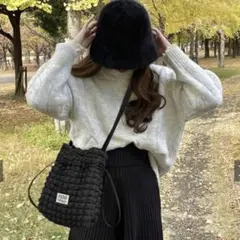 新品未使用 GRL ファーバケットハット