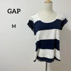 Gap EASY TEE 半袖Tシャツ ネイビー・ホワイト　M