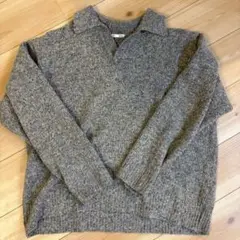 【完売品】GU ブラッシーニットスキッパーポロシャツ