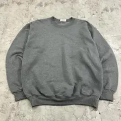 Hanes　ヘインズ　ブランク　無地　トップス　長袖スウェット　古着　グレー　M