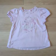 メゾピアノ　バレエ ピンク Tシャツ