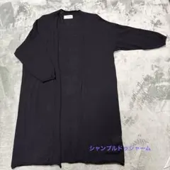 chambre de charme ブラック カーディガン 7分袖のサムネイル