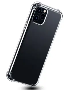 iPhone12 ケース クリア 耐衝撃 透明 黄変防止 ストラップ穴付き