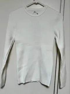 【未使用】白ニット