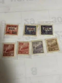 中国切手】1951年発行「天安門図第5版」5000圓 - メルカリ