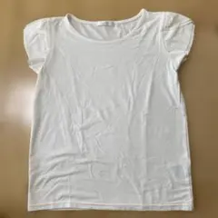 アクアガール　レディース　ホワイト フリル袖 Tシャツのサムネイル