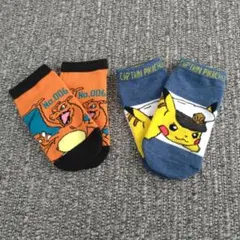 ポケモン子供靴下 2足セット 新品 19〜24