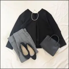 きれいめ オフィスカジュアル 上品 春コーデ売り 2点 モノトーン ママコーデ