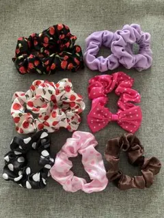 ポップなシュシュ　10個セット