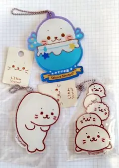 匿名配送 新品 しろたん アクリルキーホルダー 3点セット