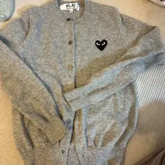 PLAY COMME des GARÇONS グレー カーディガン S