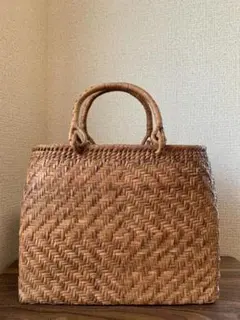 山葡萄　山葡萄かごバッグ　山葡萄籠バッグ　手作り　細ひご　内布あり