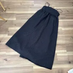 キャミワンピース　ロング　黒