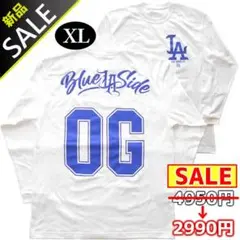 セール BLUE SIDE【XL】Tシャツ長袖 ウエストコースト チカーノ 白